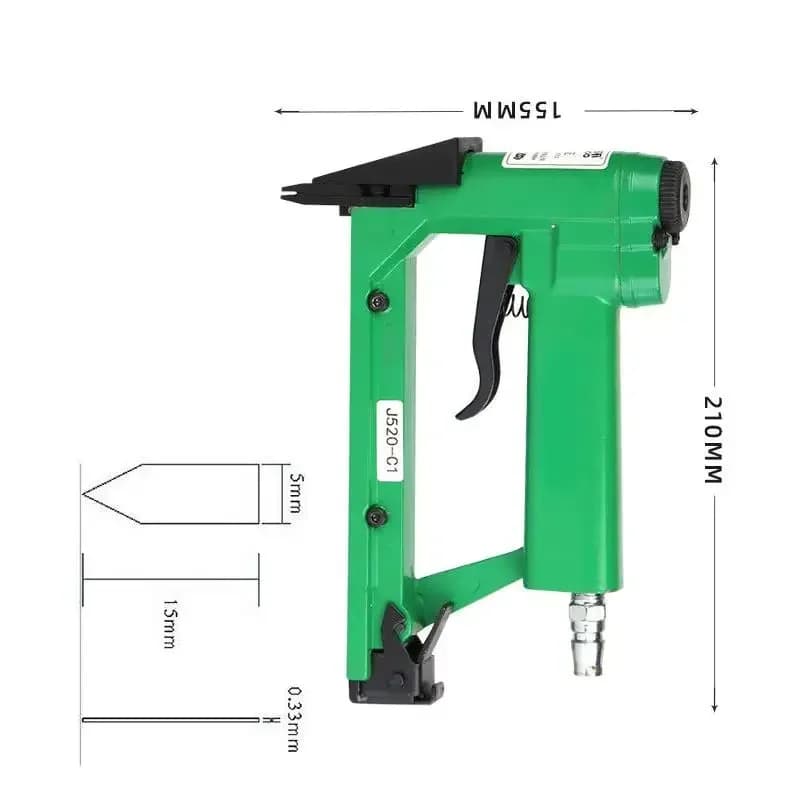 J520-C1 Pistola sparachiodi pneumatica Punto croce Cornice per foto Affettare chiodi Cornice per foto Strumento di fissaggio per tabellone Cucitrice pneumatica