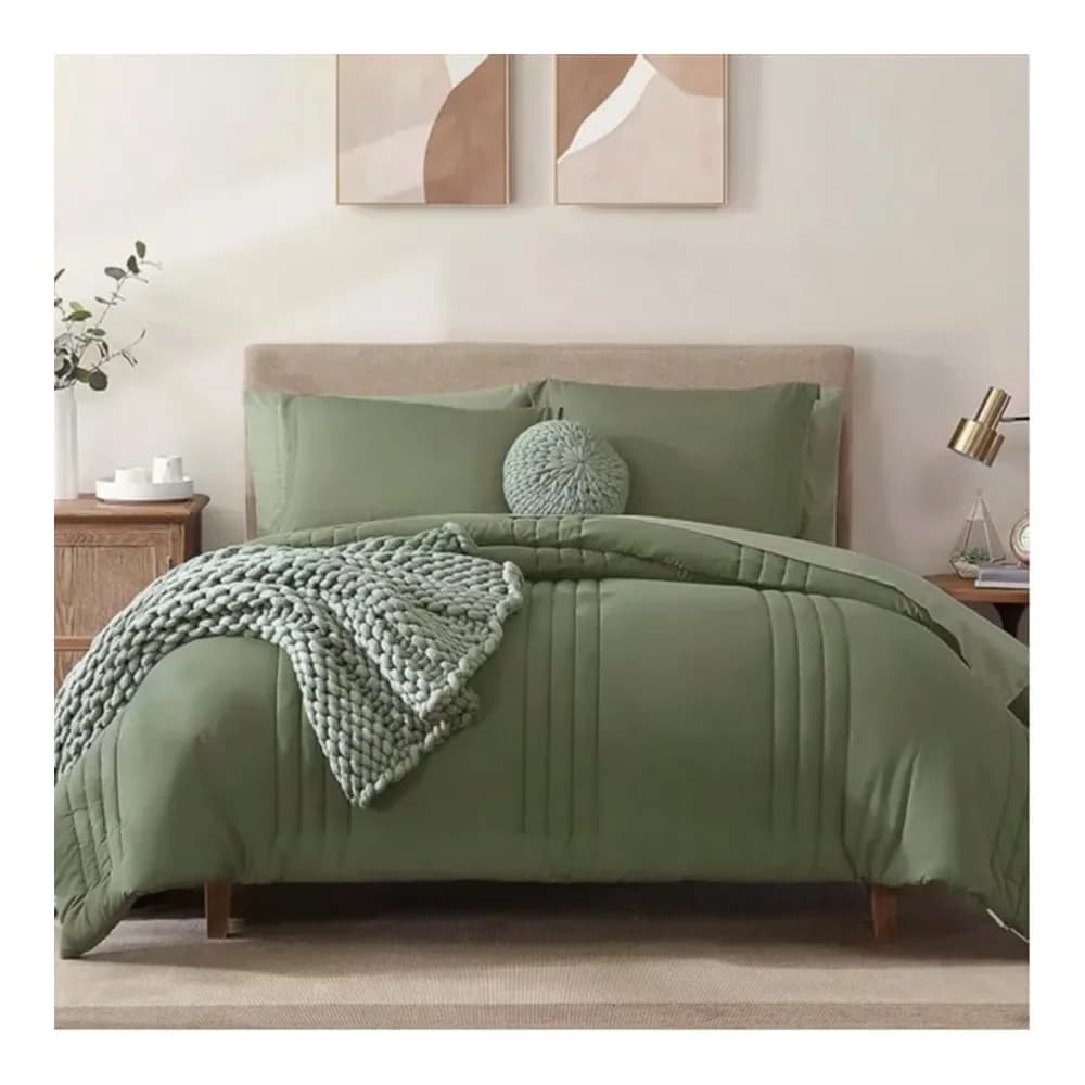 Set copripiumino 7 pezzi, set biancheria da letto con copripiumini, copripiumino alternativo alla piuma per tutte le stagioni con lenzuola e federe