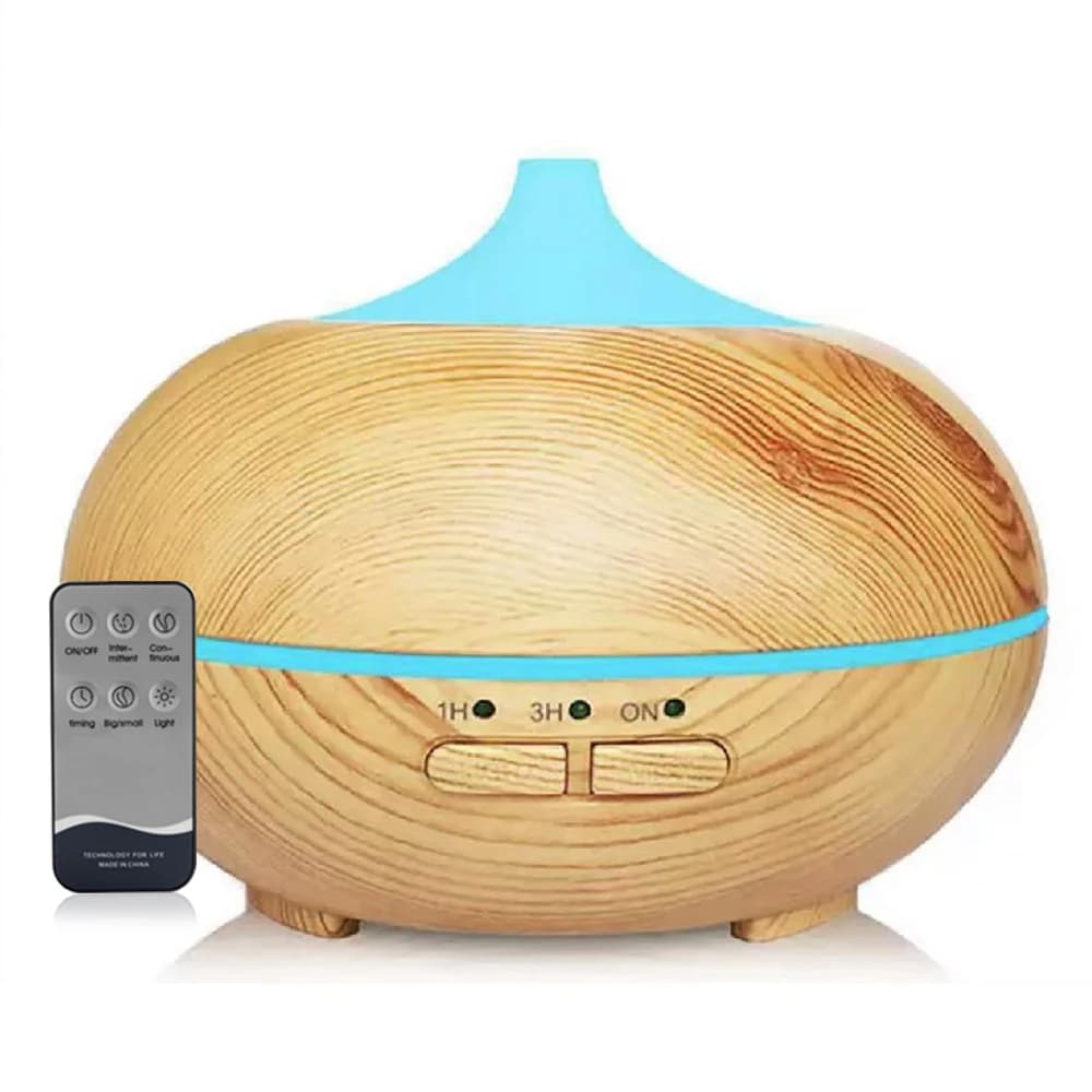 Diffusore e umidificatore per aromaterapia ad ultrasuoni Luci LED a 7 colori, 3 impostazioni timer, copertura per ambienti di grandi dimensioni per ufficio, camera da letto