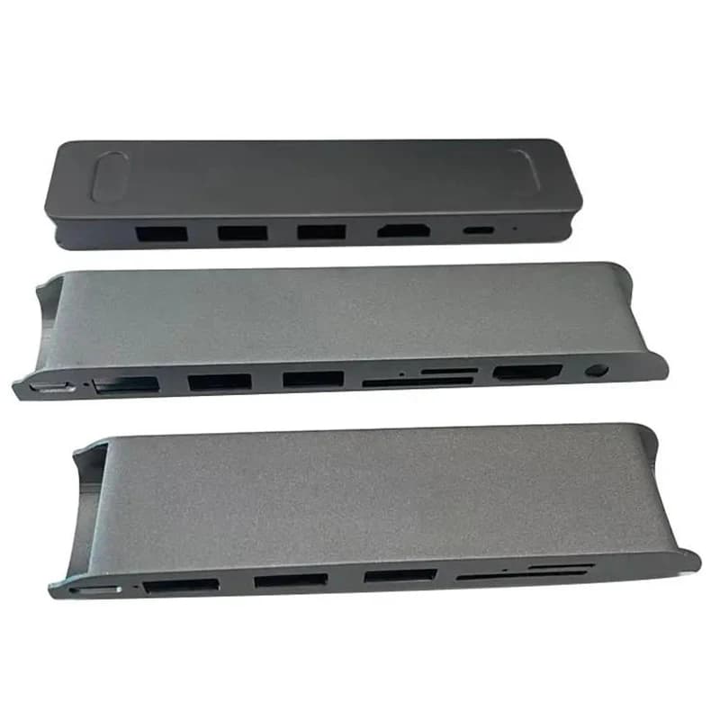 Custom Aluminum Alloy Steel Components OEM Production services Aluminum Alloy CNC Machined Docking Station Enclosure