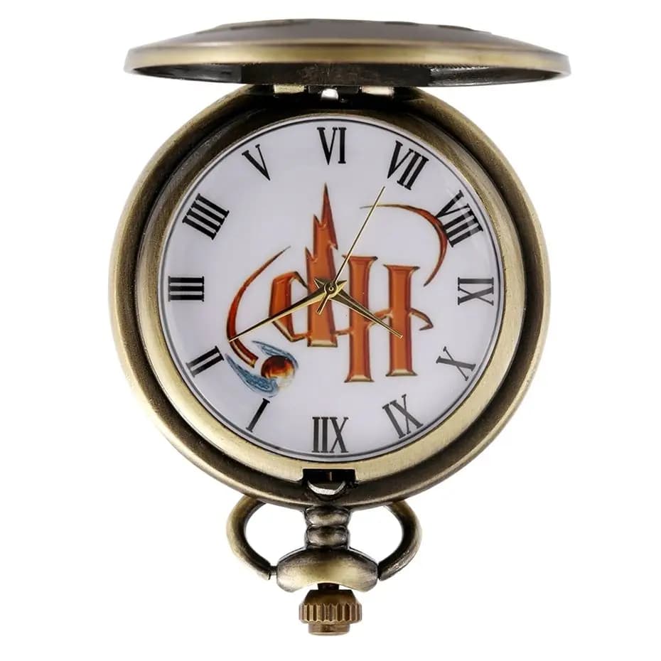 Retro Vintage Black/Grey Design Quartz watch pocket watch FOB chain pendant pocket watch for women