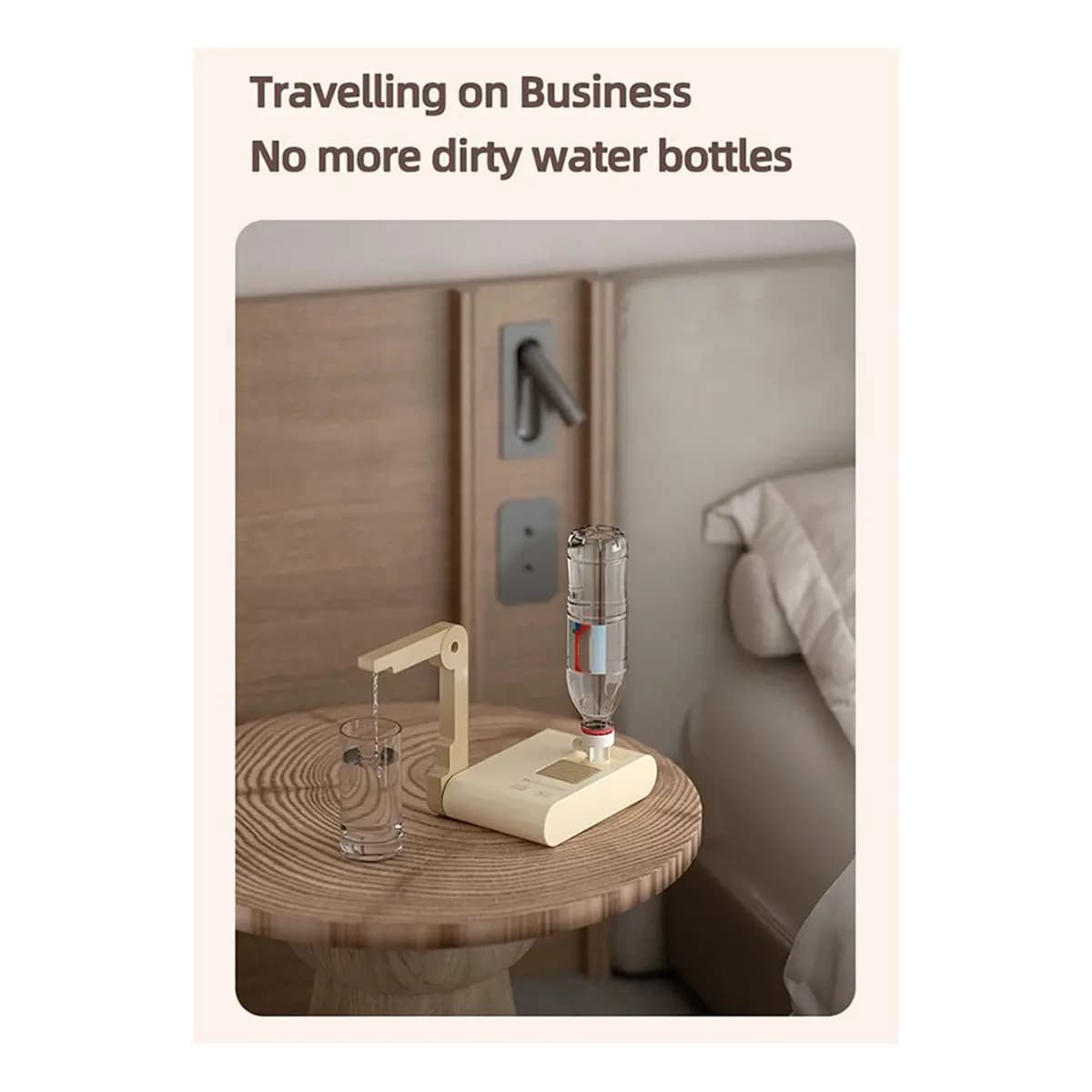 DT81 3S Instant Hot Water Heating Dispenser Portable Folding Travel Desktop Heater Pump Drinking Electric Kettle EU Plug