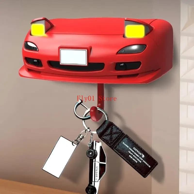 Portachiavi con luce a vibrazione automobilistica Arte da parete Portachiavi con luce a vibrazione automatica elegante da a per