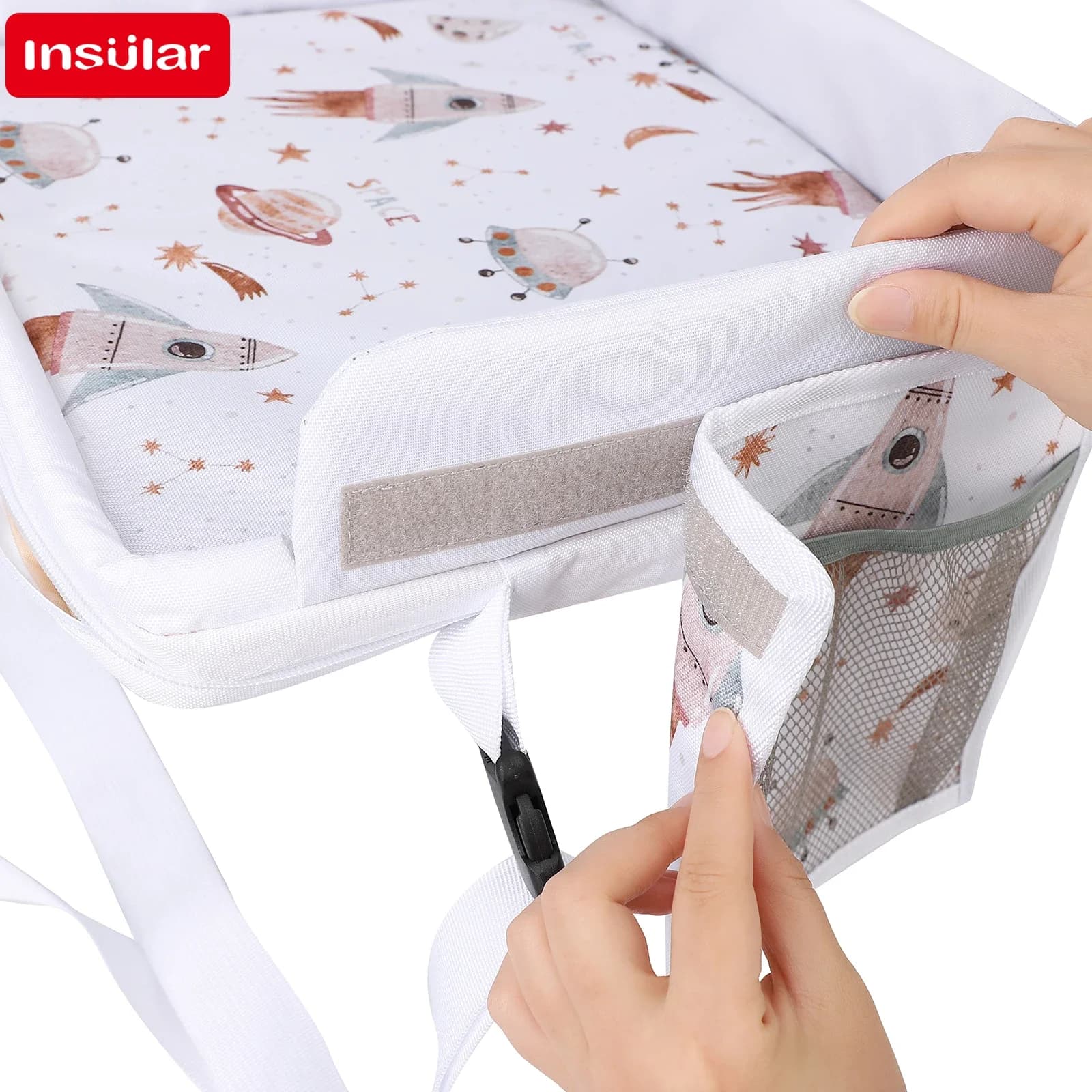 Lavagna portatile per bambini con custodia, tavolo da disegno per auto multifunzionale con tablet, vassoio da viaggio con capacità del computer