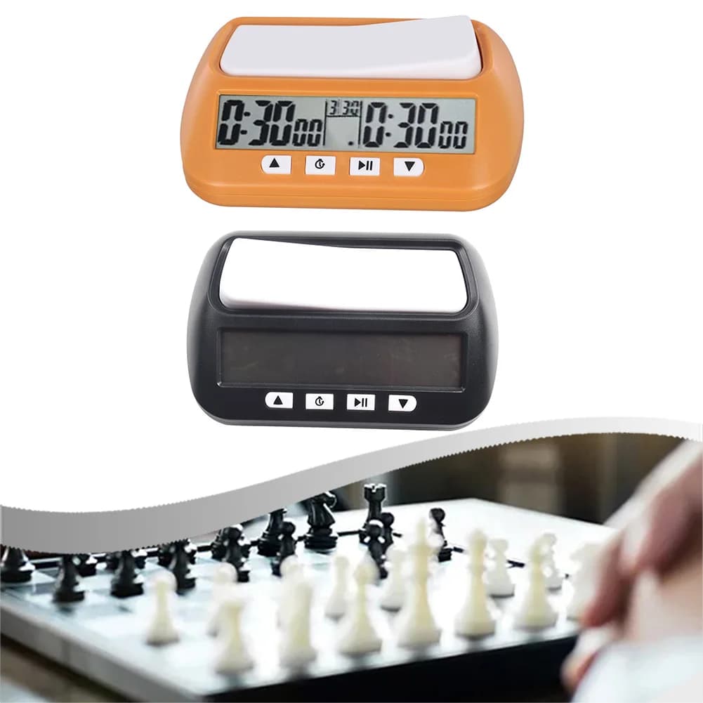 Orologio per Scacchi Digitale Compatto con Conto alla Rovescia, Timer per Tornei e Giochi da Tavolo, Timer per Scacchi Cinesi