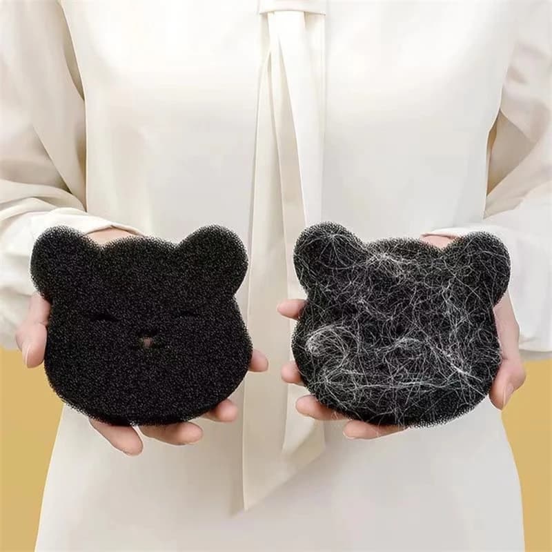 2/4/8PCS Bear Shape Laundry Balls Lint Catcher Reusable Pet Hair Remover Cleaning Sponge for Clothes Sofa Cat Dog Home House