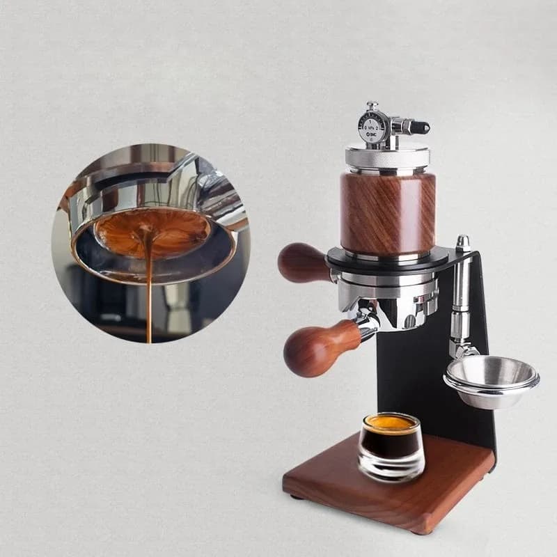 CAPSULONE Portable USB Electric Stainless Steel Manual Espresso Maker Coffee Machine with 58mm Basket for Home Outdoor Use