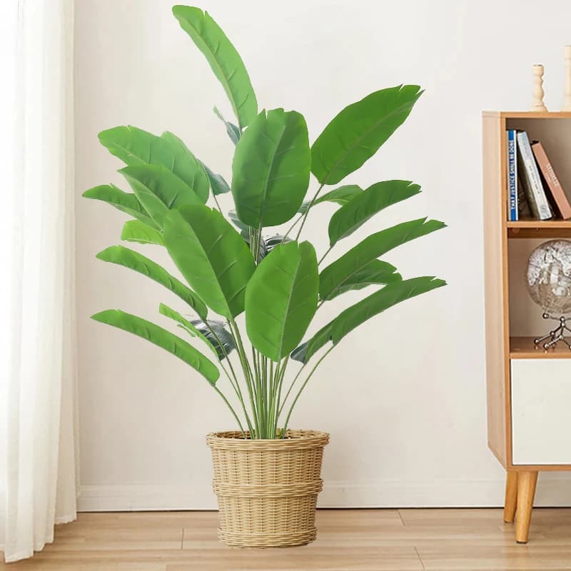65-90 cm Grande Palma Tropicale Piante Artificiali Piante di Banana Finte Real Touch Monstera di Plastica Per La Casa Giardino Decorazione Del Partito