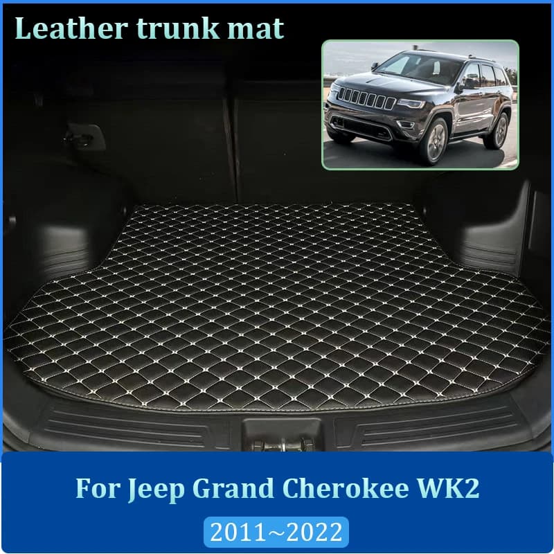 Tappetini per bagagliaio posteriore per Jeep Grand Cherokee WK2 2011~2022, tappeto anti-sporco, rivestimento per vano portaoggetti, tappetino per bagagliaio, accessori auto per interni