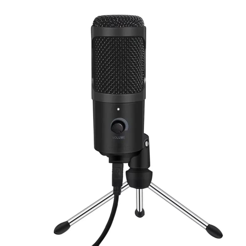 Microfono a Condensatore USB Cardioide Cablato Popolare per Podcaster Professionisti, Gaming su PC, Trasmissioni Live e Registrazioni