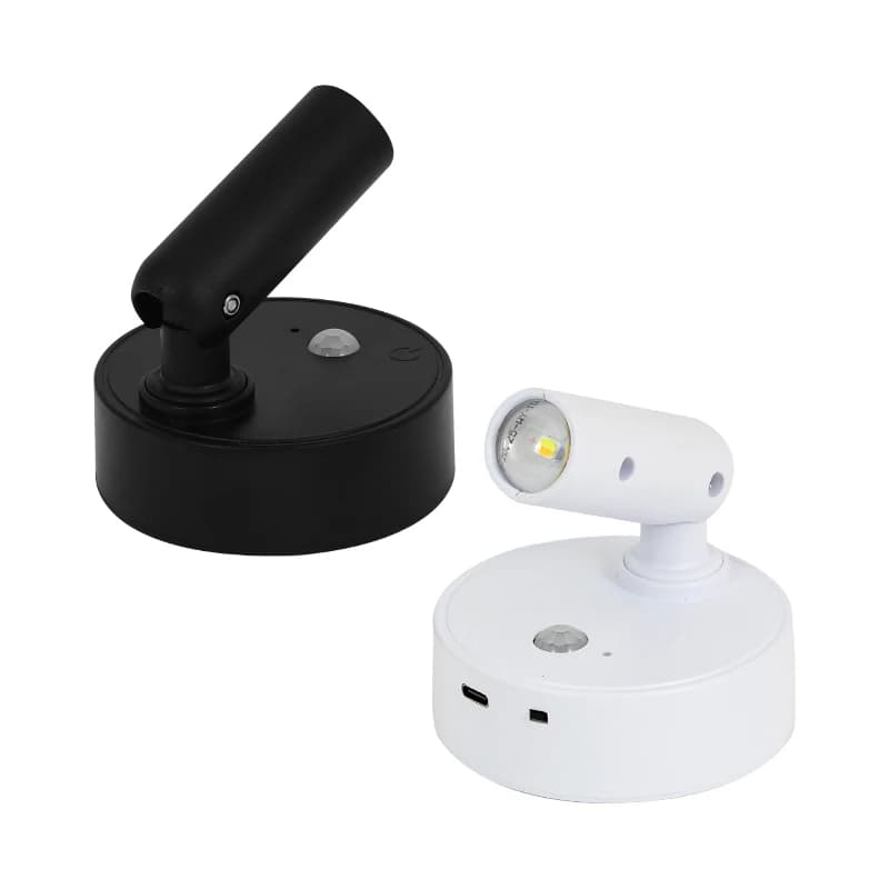 Lampada da parete Faretto magnetico a luce LED Ricaricabile tramite USB wireless Lampada da lettura senza punzonatura con interruttore tattile Lampada da comodino dimmerabile