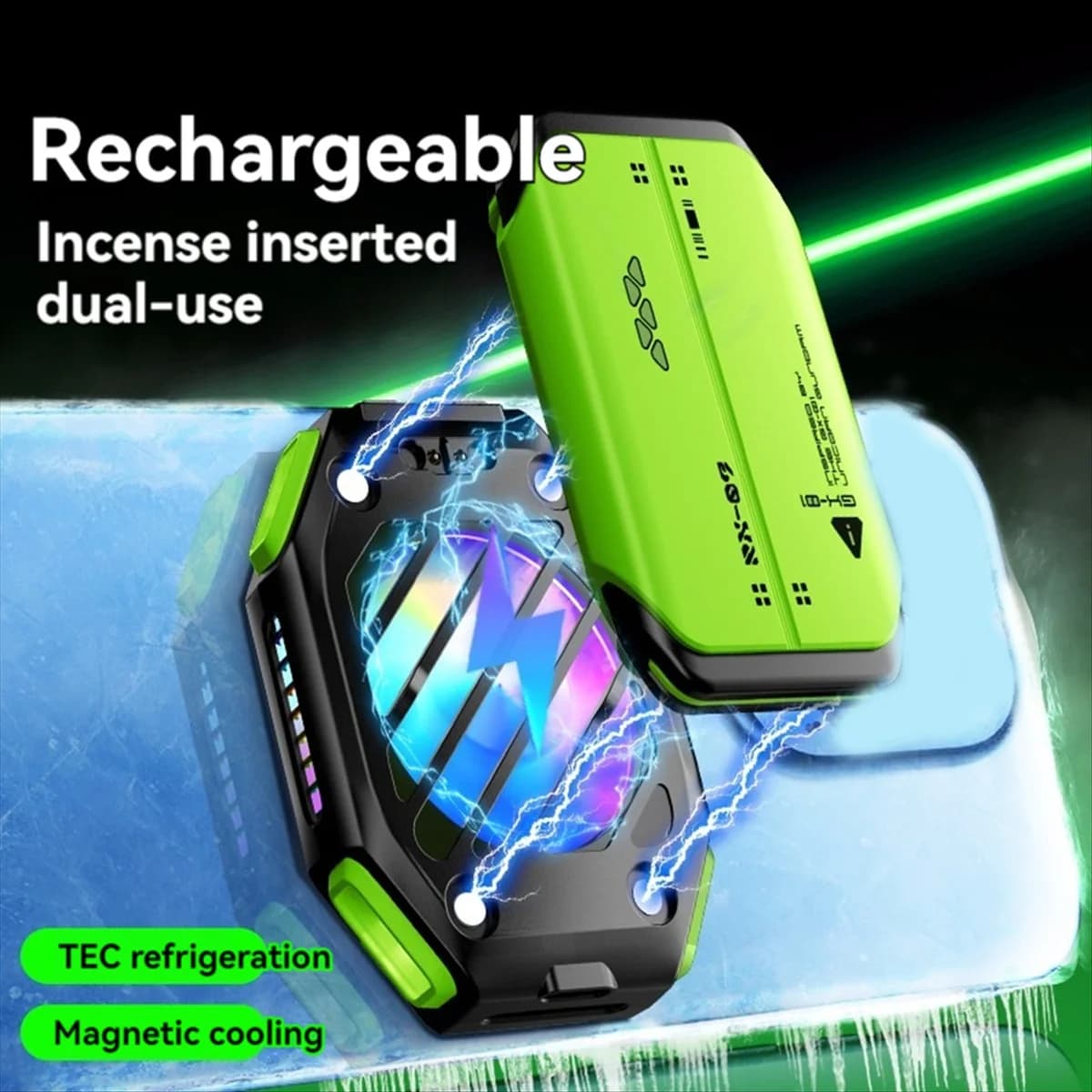 Radiatore ventola di raffreddamento a semiconduttore magnetico per telefono HLES X111 con dispositivo di raffreddamento di gioco regolabile a 7 marce per IOS Android universale