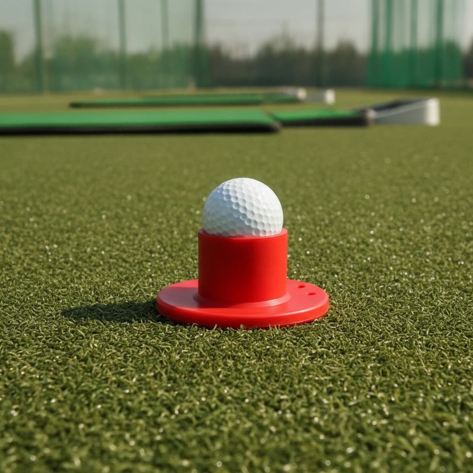 Park Golf Tee Compact Rubber Tee with Circular Base Golf Ball Holder Lightweight Reusable for Golfers