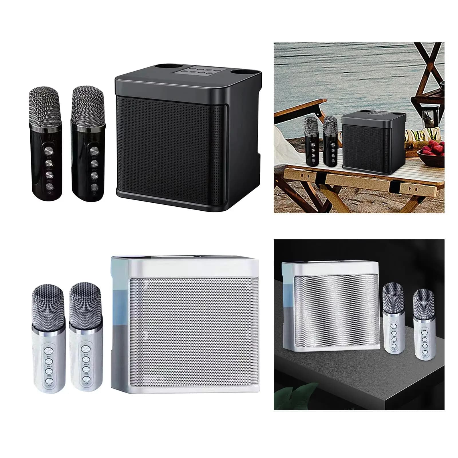 Macchina per Karaoke con Microfono Wireless per Adulti, Altoparlante Bluetooth, Potente Sistema Audio per Intrattenimento Domestico e Feste di Compleanno