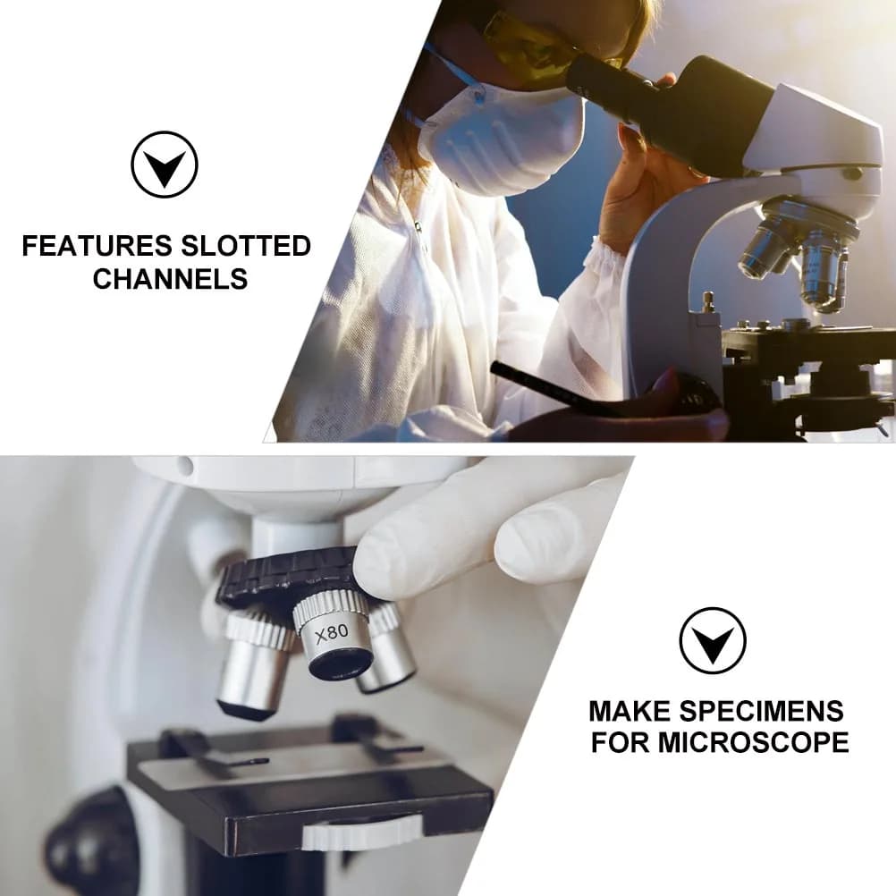 50 pezzi in materiale PP per conservazione patologica, custodia in vetro, contenitori per campioni per microscopio, diapositive separate, mantenimento sicuro