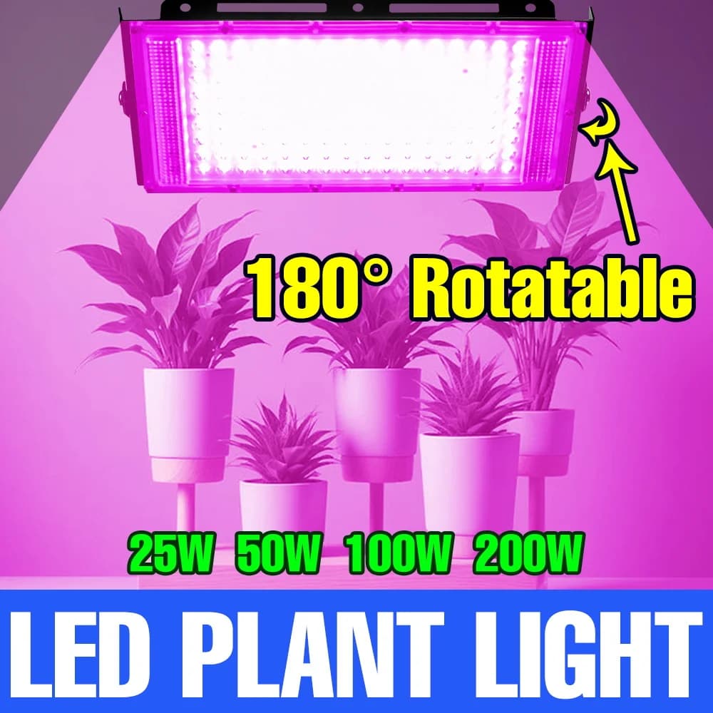 200W Full Spectrum Grow Light LED Indoor Plant Cultivation Lamp Greenhouse Tent Seedings Hydroponics Vegs Flower Fill Lighting