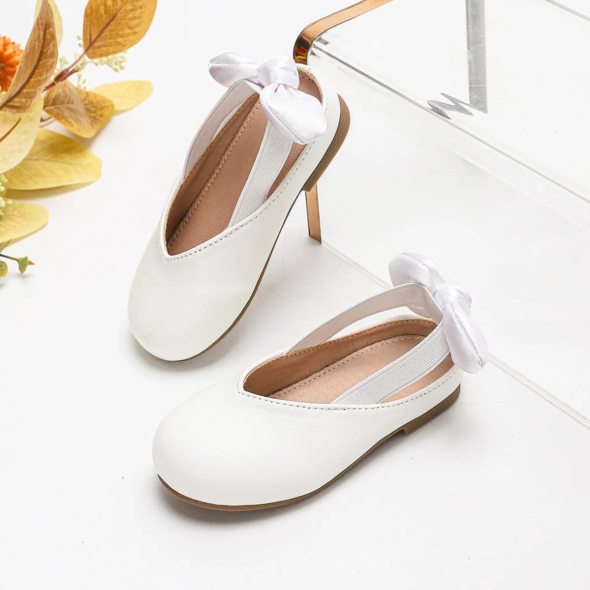 Kids'Casual Shoes Sandals Fashion Solid Color PU Leather Summer Shoes For Children Anti-slip White Pink Shoes Size 18-31