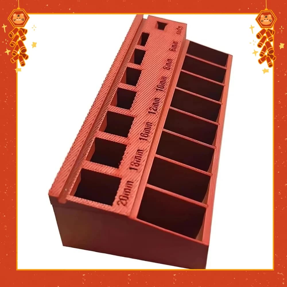 Large Capacity Tool Box Small Hand Parts Drills Socket Storage Box Screw Length Tools Packaging Household Organizer