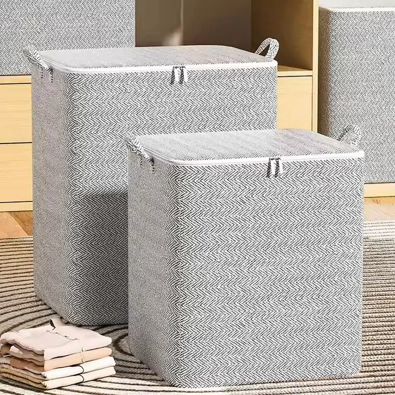 Household Clothing Storage Bag Clothing Blanket Storage Bags Non-Woven Moving Bag Large Capacity Bedroom Blanket Storage Bags
