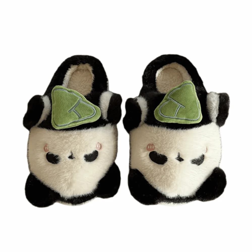 Pantofole animali cartoni animati creativi antiscivolo Pantofole da donna con fondo spesso Kawaii Durevoli e confortevoli scivoli in peluche invernali Camera da letto