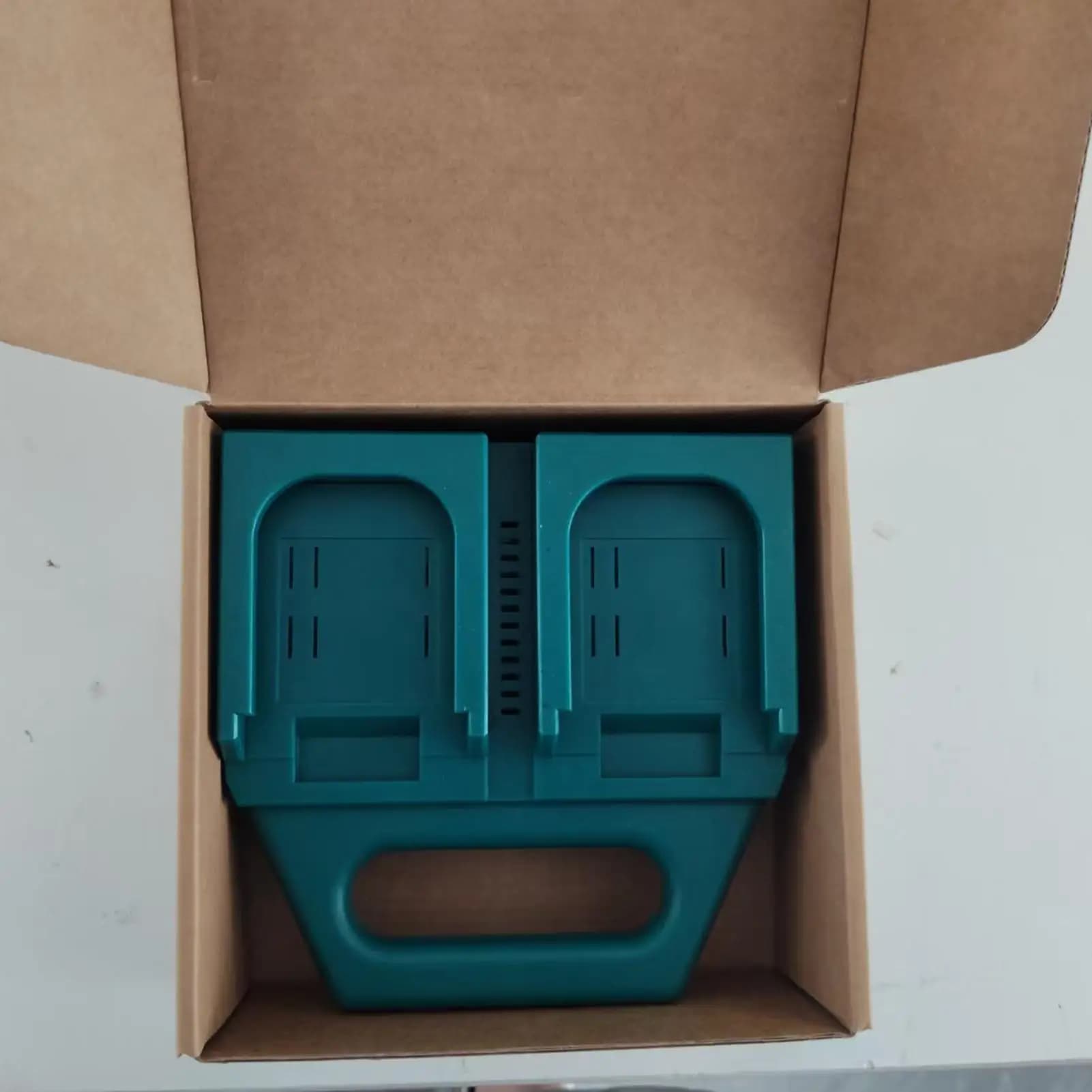 Battery Sorting Storage Holder 4-Slot Compact Battery Holder For Drawer Space-Saving Design Small Tool Storage Container For