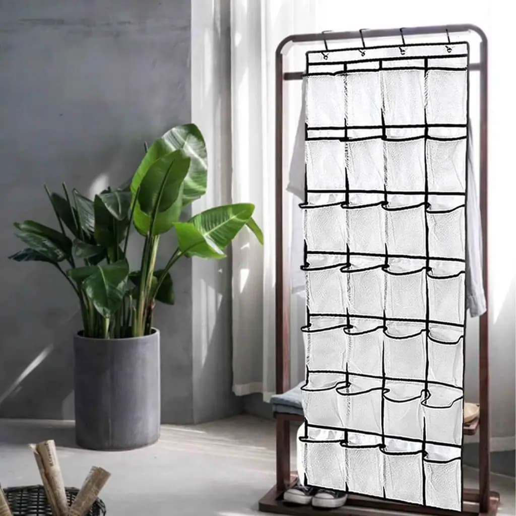 Hanging Shoe Organizer Shelves Keetdy Fabric Tebery Holder Pockets Organizer Door Pantry for Living Bathroom Closets Pantry Kids