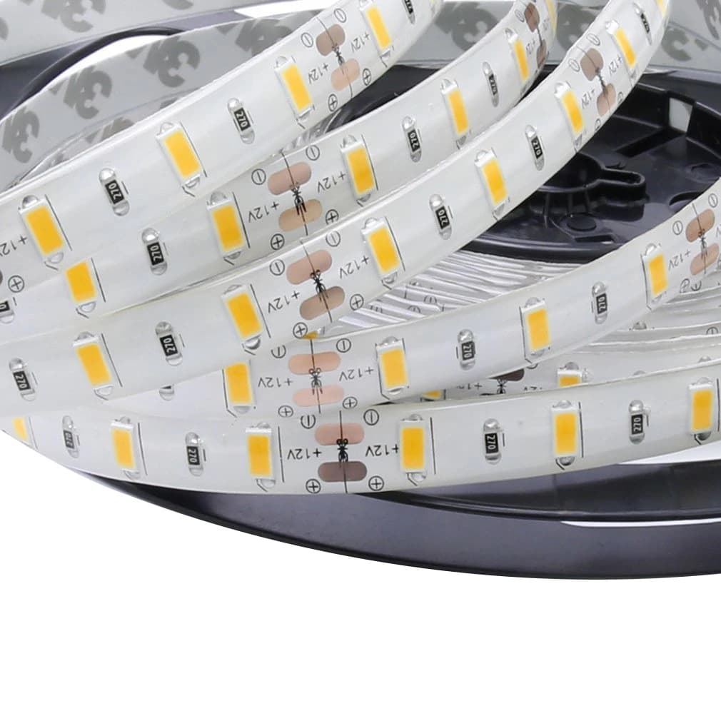 ABPF Flexible 5M DC 12V 36W SMD 2835x300 Leds IP20 Warm White(3000K) LED Strip Band Lights
