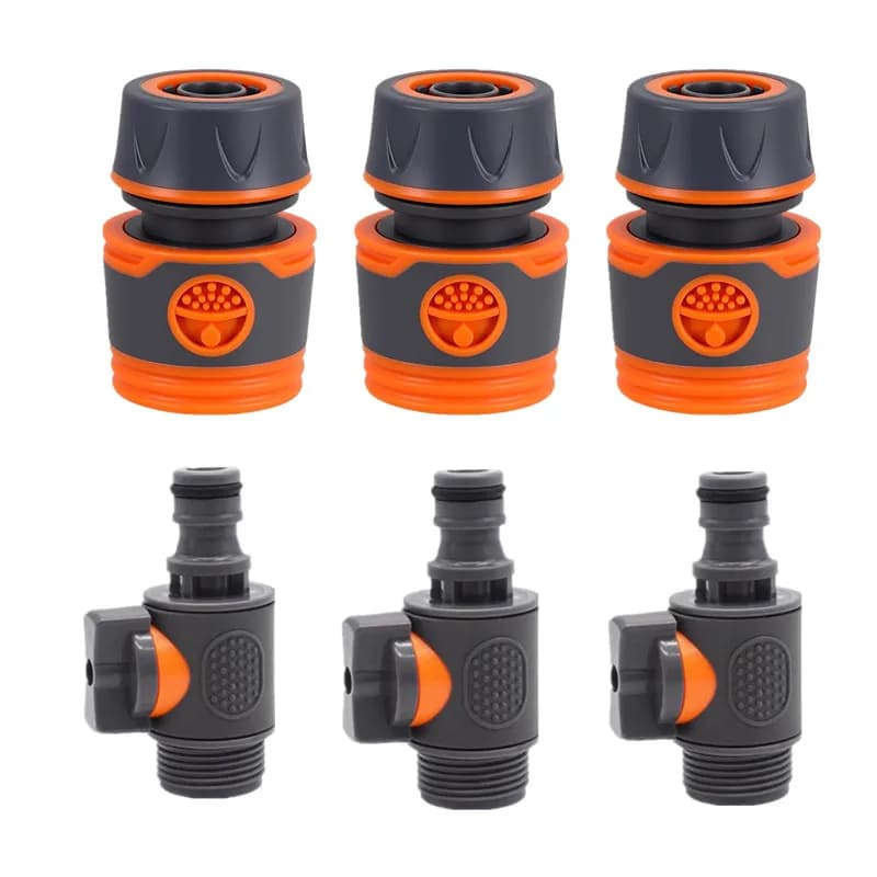 2 Way Garden Hose Connector Joiner Coupler Watering Water Pipe Tap 2.5cm Male Water Pipe Repair Extension Joint