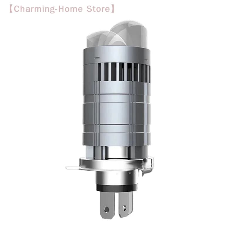 【M】H4 6500K M01F Mini Proiettore LED con Lente, Lampadina per Auto, Fari Turbo, Canbus Plug & Play, Doppia Funzione Abbaglianti/Anabbaglianti per Moto