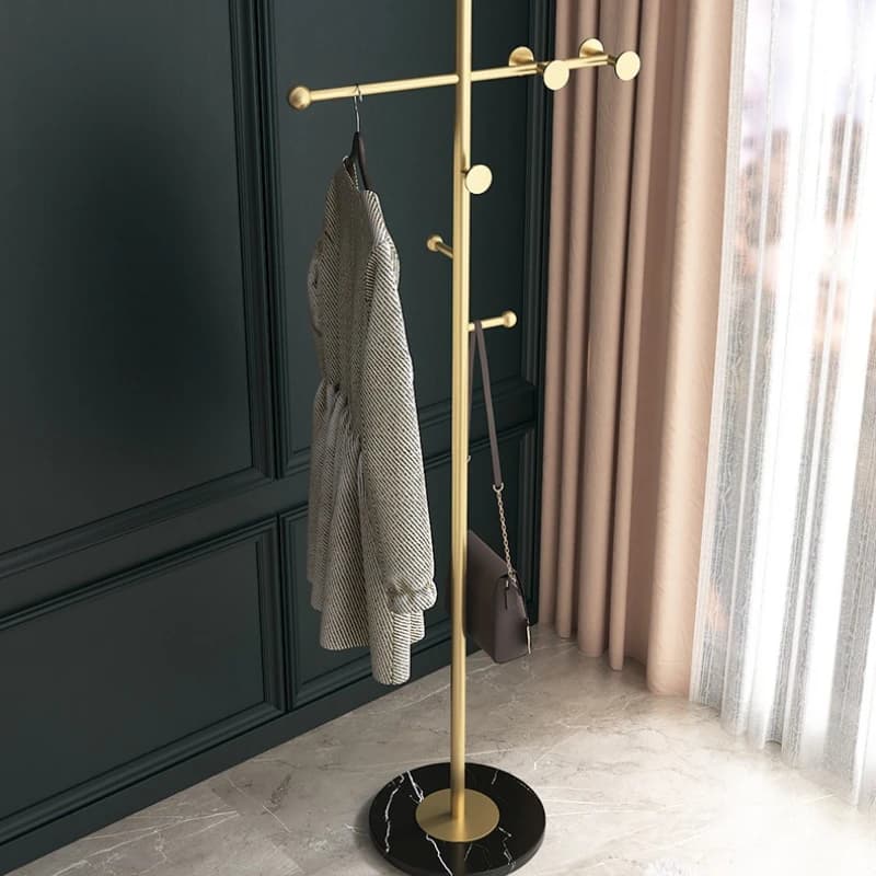 Appendiabiti da terra di lusso leggero per la casa, stand appendiabiti multifunzionale per camera da letto, porta borse e cappelli per ingresso