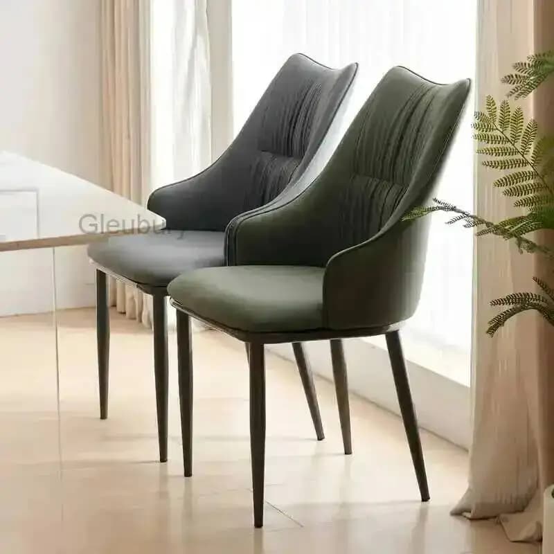 Sgabello da Cucina con Schienale, Sedia da Trucco, Design Nordico per Sala da Pranzo, Sedie Morbide per Soggiorno, Sedia da Gaming, Arredamento Moderno per la Casa