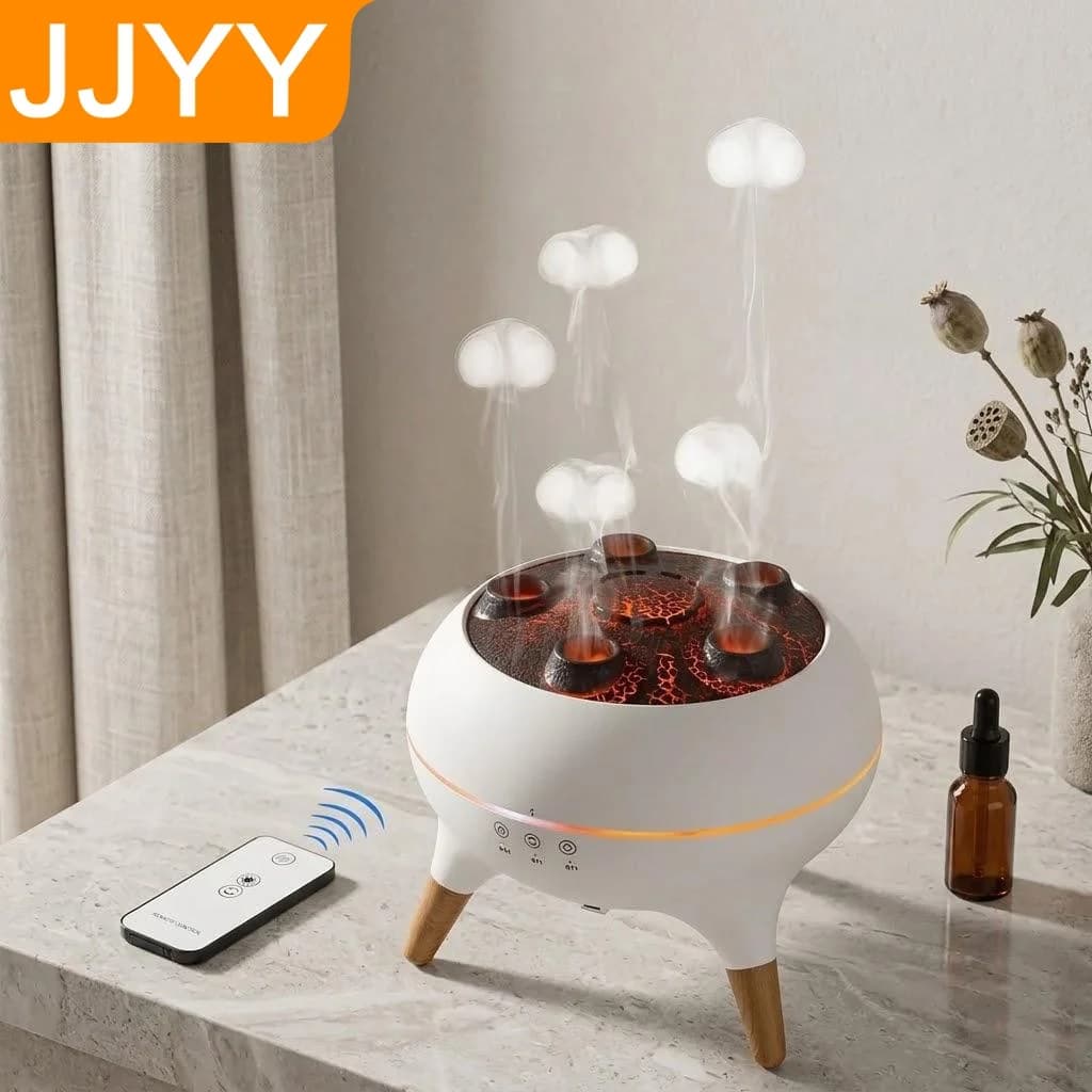 Diffusore di Aromi Silenzioso per Camera da Letto 28dB, Umidificatore a Nebbia Fredda con 7 Luci Colorate e Spegnimento Automatico
