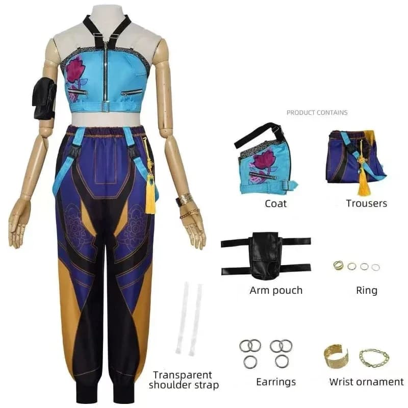 halloweenAnime KPop demone Cos cacciatori Superstar Zoe Costume Cosplay Zoey parrucca anello set completo gruppo ragazza
