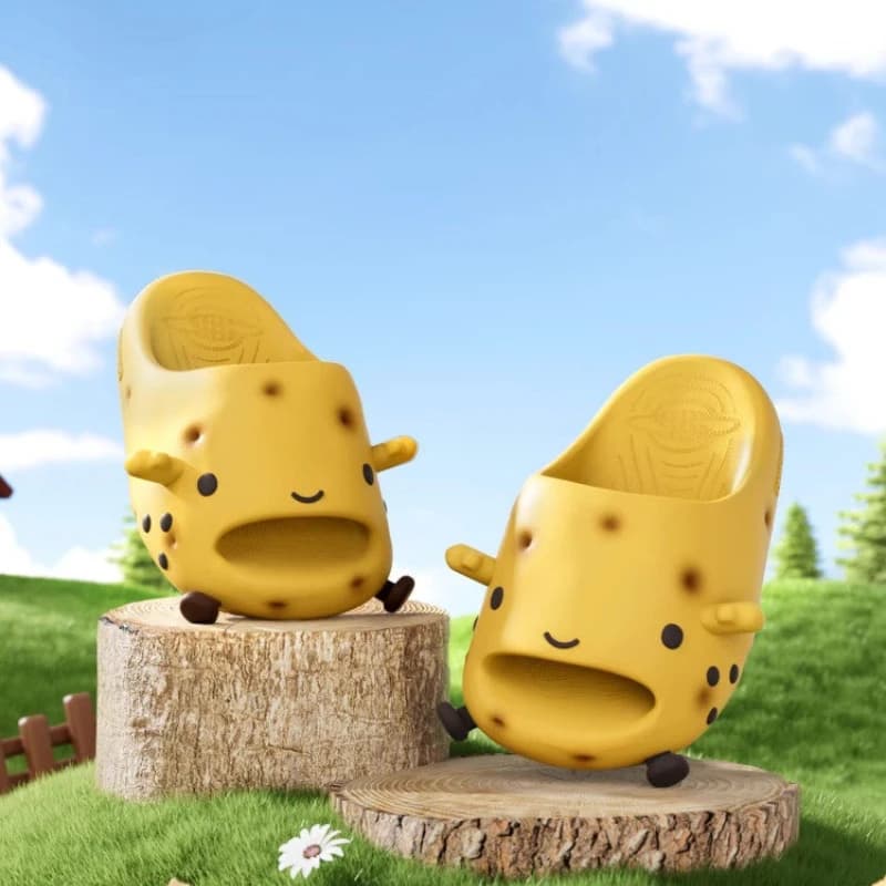Nuove Pantofole a Forma di Patata per Donne, da Casa, con Suola Spessa Antiscivolo, Pantofole da Bagno in EVA, Simpatiche Pantofole a Forma di Patata per Coppie