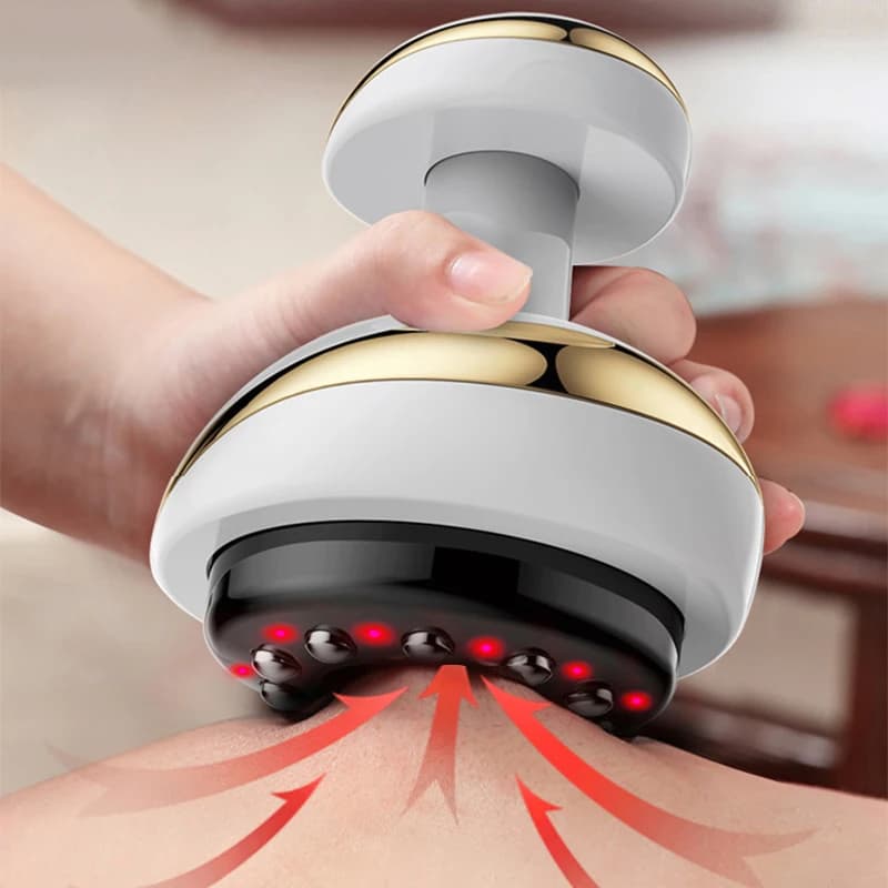 Casa Elettrico Guasha Raschiando Massage Cover Massage Body cans of suction cup Heating Fat burner Anti-cellulite massager