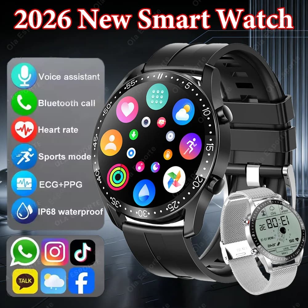 Smart watch for men and women, IP68, waterproof, for physical fitness, heart rate, sleep and health monitoring, for Android iOS