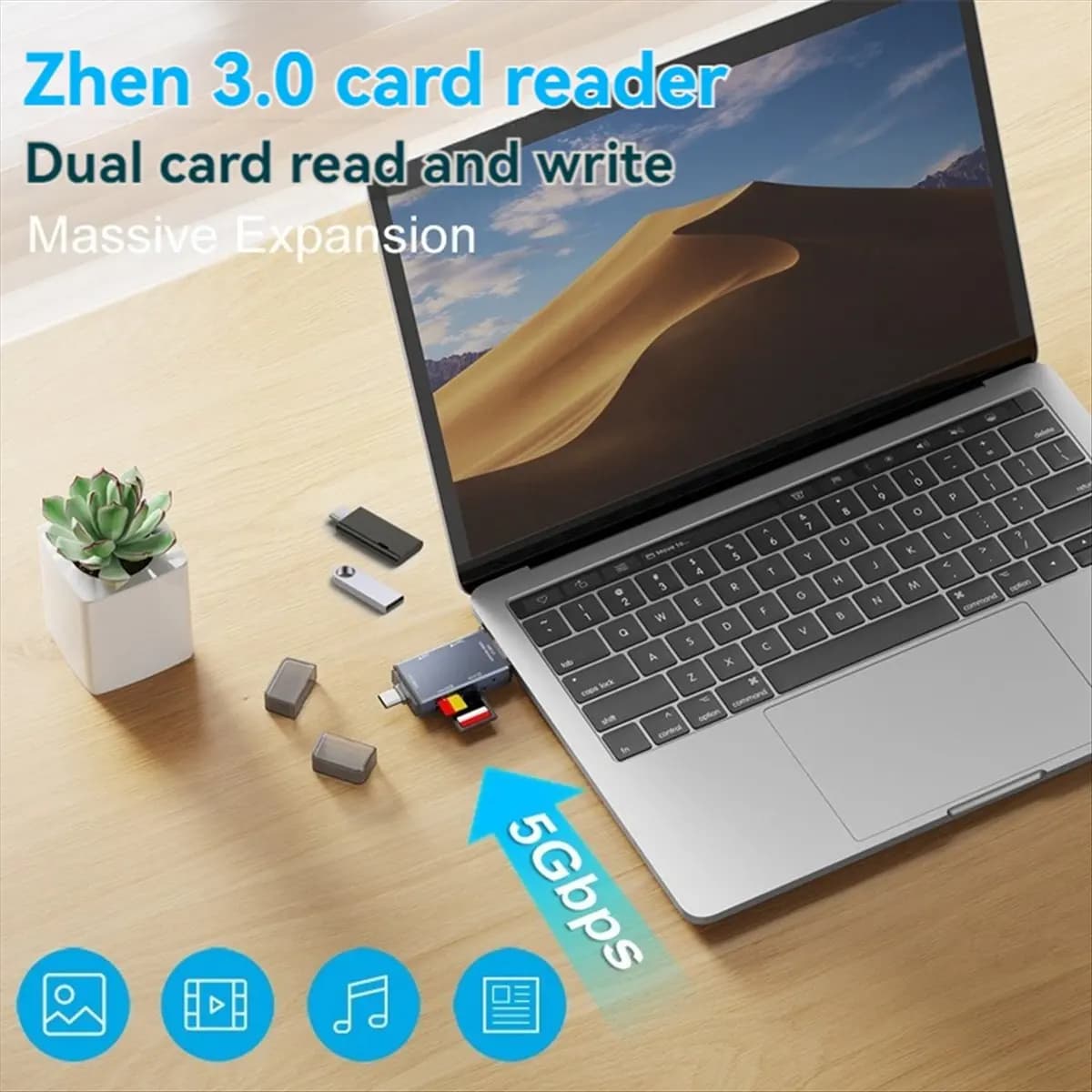 Exclusive Card Reader SD TF USB 3.0 Hub USB Card Reader for Laptop SD Card Reader Smart Memory Card Reader