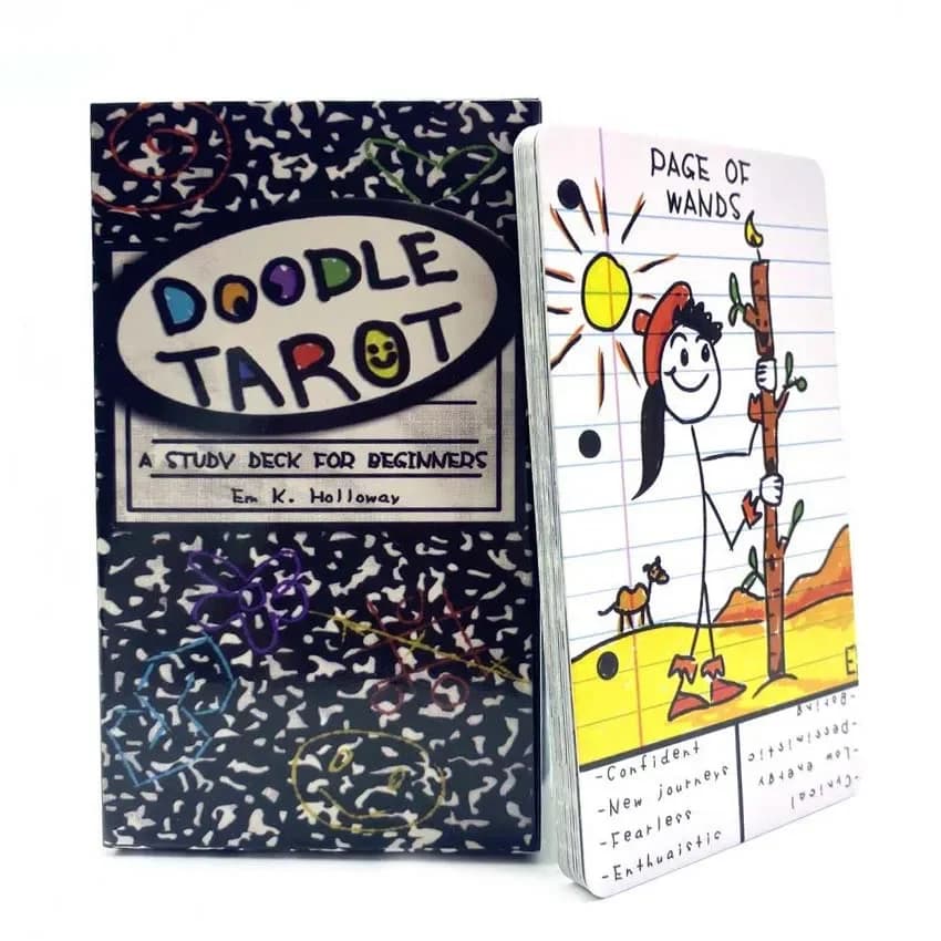 10.3*6cm Doddle tarocchi 78 pezzi Cartoon tarocchi