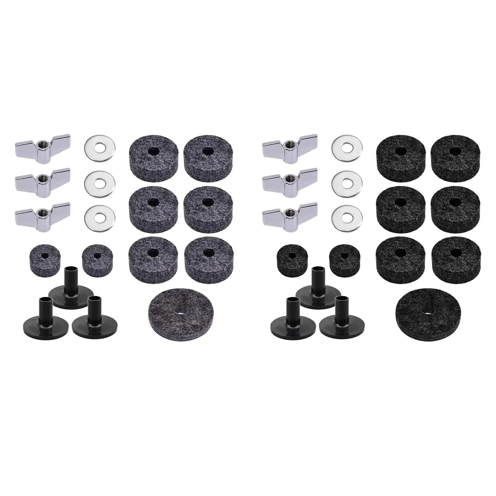Kit di Cuscinetti in Feltro per Supporti per Bacchette e Stand per Piatti - Accessori per Batteria