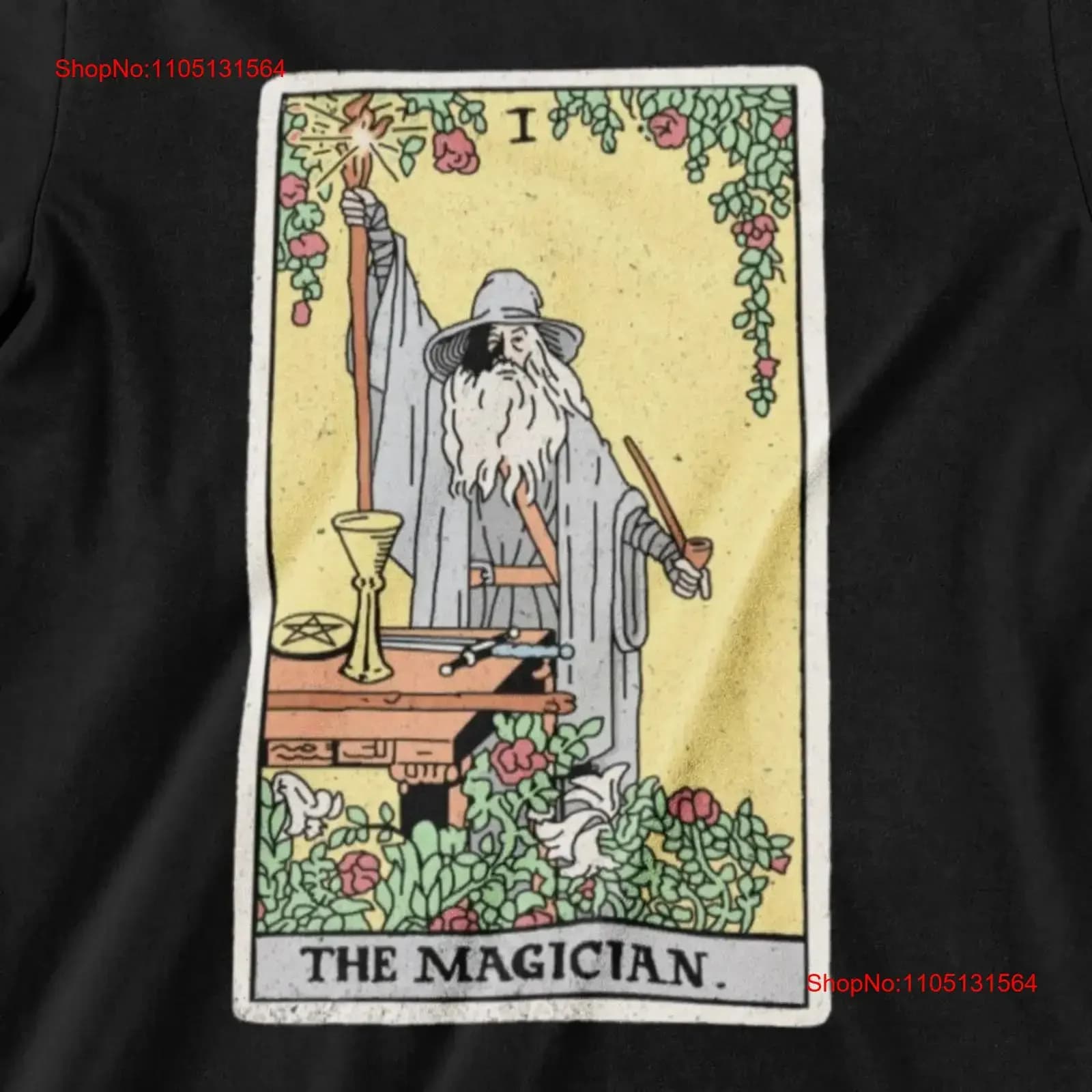 Maglietta The Magician Tarot Card per uomo e donna vintage lavata unisex comoda grafica homme versatile morbida allungata