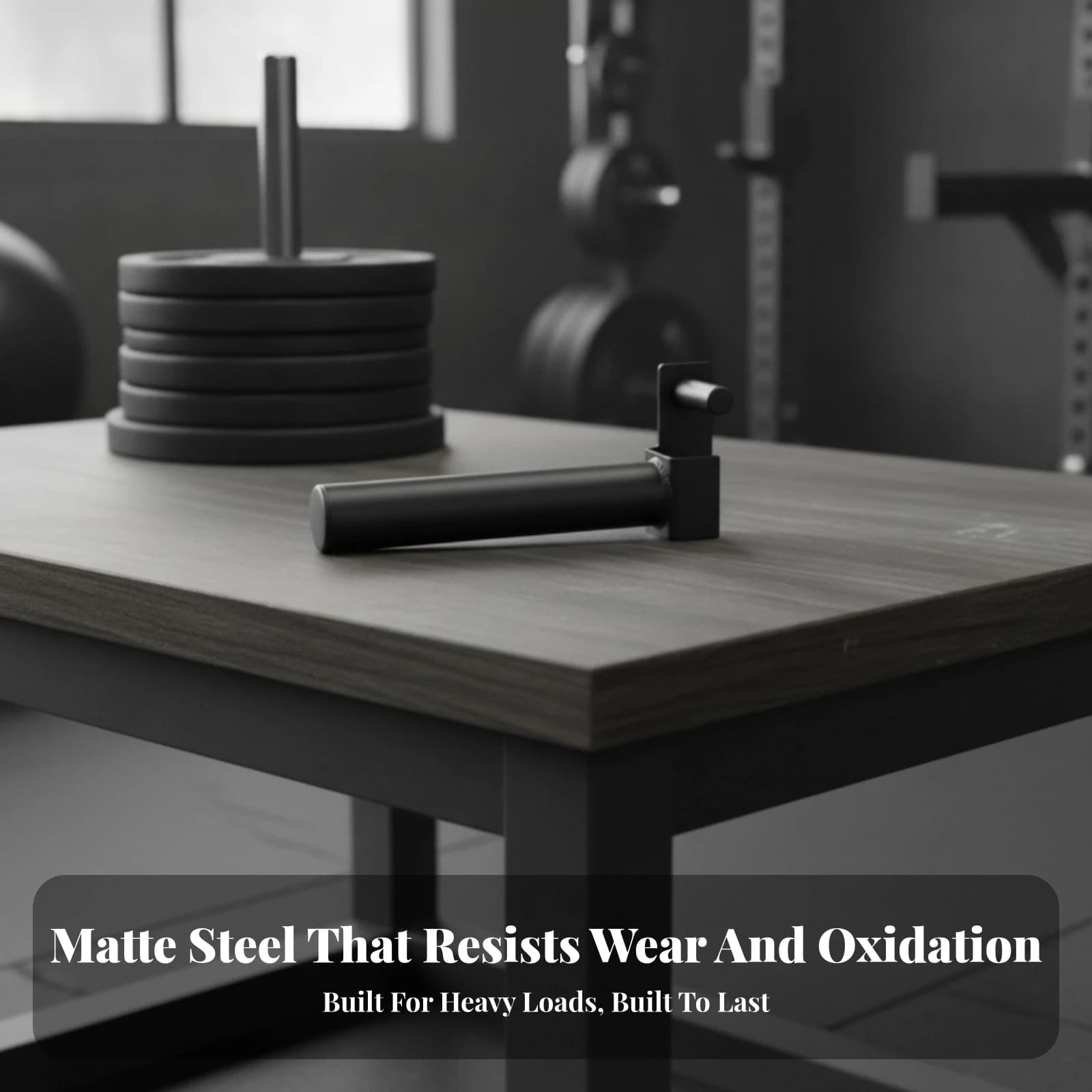 Weight Plate Storage Peg Compact Storage Peg with Locking Pin Rack-Mounted Plate Holder Powder Coated Scratch Resistant