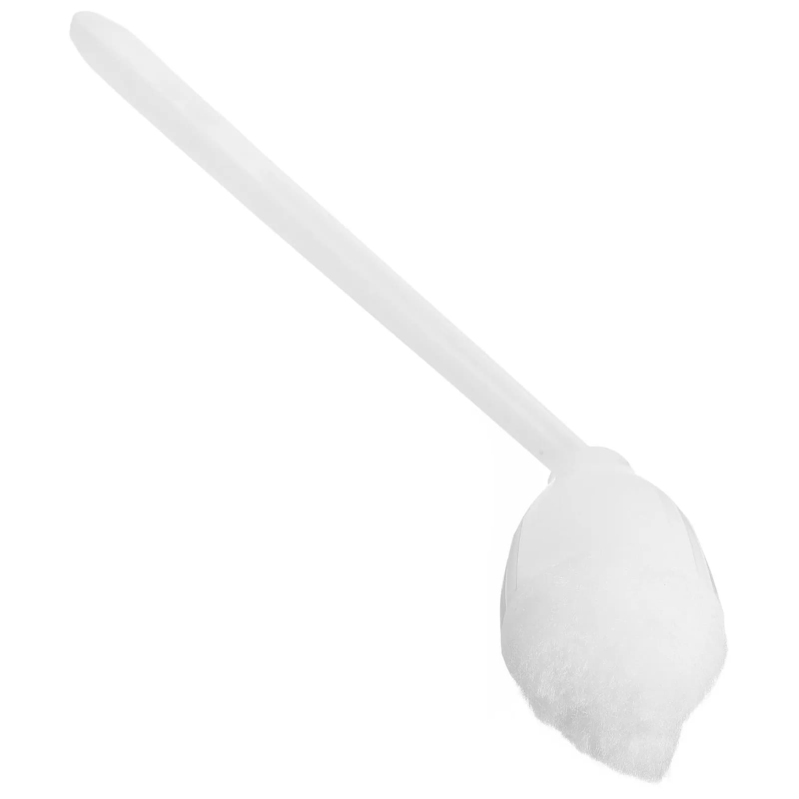 Spazzola morbida per WC con manico lungo, spazzola elastica con testa a pressione per l'acqua, strumento per la pulizia del bagno per hotel
