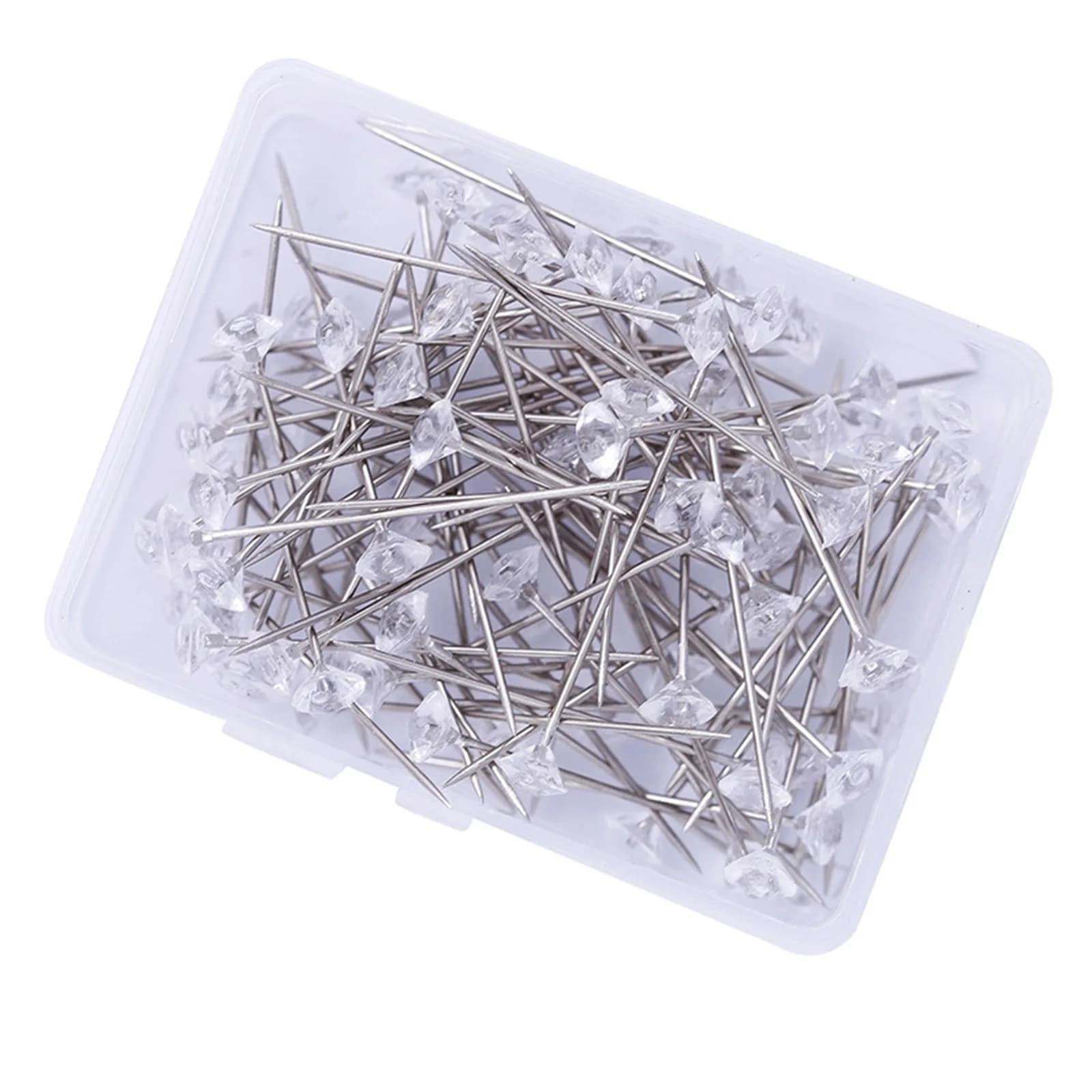 50/100pcs Sparkle Diamond Pin s Wedding Floral Bouquet Pin Stitching Needle Crystal Head abbigliamento abbigliamento accessori per cucire fai da te