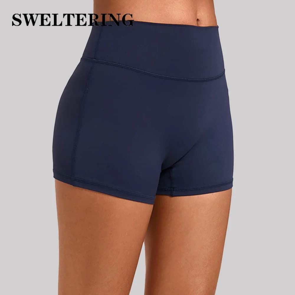 Women's Yoga Shorts High Waist Sports Shorts Gym Training Shorts Fitness Push Up Shorts Women's Breathable Cycling Shorts
