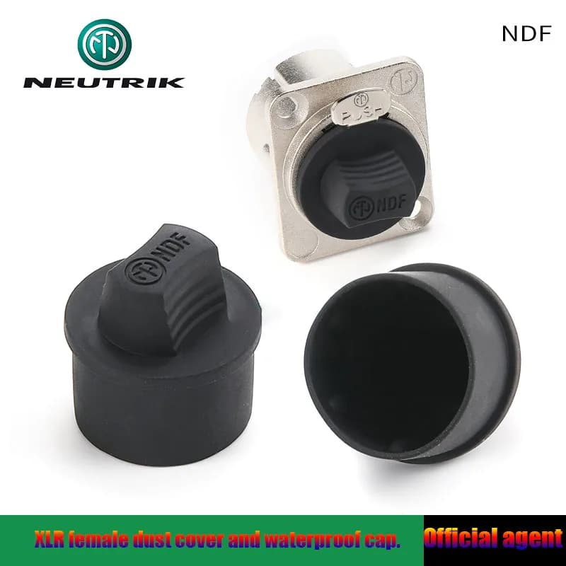 NEUTRIK NDM XLR Maschio Femmina Tappo antipolvere Tappo impermeabile Canon Tappo antipolvere morbido per DummyPLUG di XLR Sedile femmina