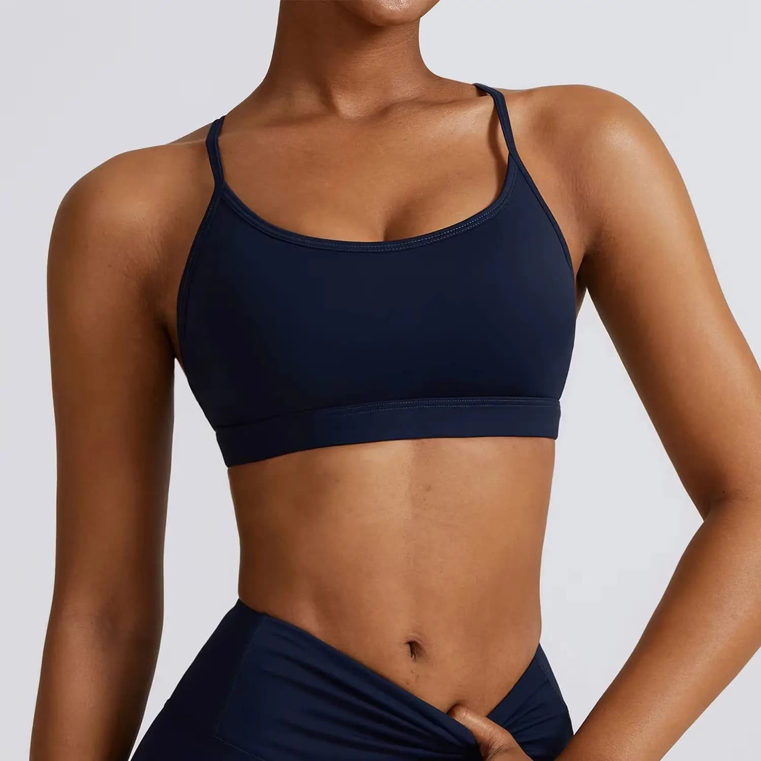 Top corto da donna reggiseno da Yoga traspirante intimo da donna Push up Sports Top antiurto da allenamento in palestra per reggiseni sportivi da Yoga Fitness