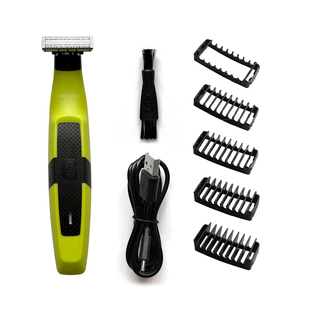 Electric Razor for Men and Women Portable Trimmer for the whole body Razor with T-shaped USB blade for armpits with beard with 1-5 mm guide comb