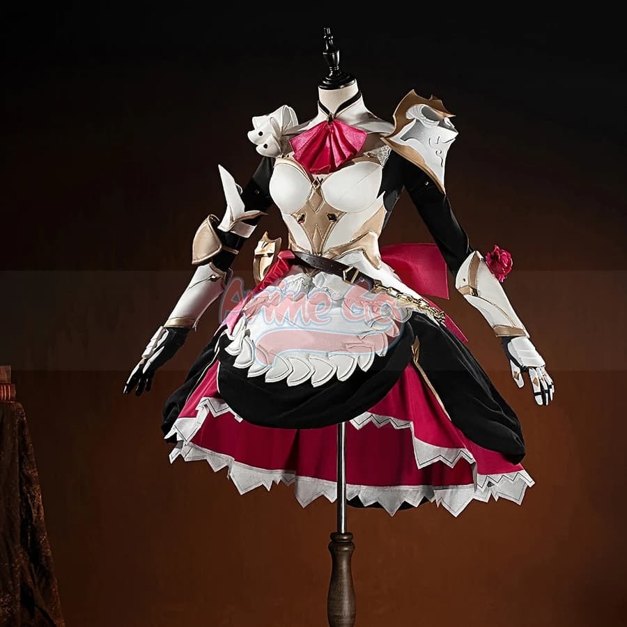 Costume Cosplay Noelle Genshin Impact, Abito da Cavaliere di Mondstadt per Donne, Vestito Migliorato per Halloween e Natale, Anime&Go