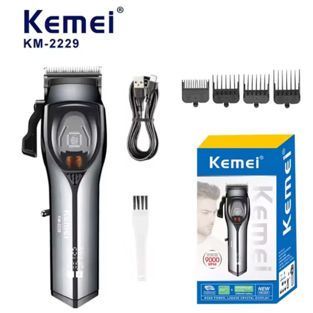 Kemei Trimmer Professional Haircut Machine Adjustable Haircut 9000 RPM Haircutting Machine Trimmer for Men KM-2229