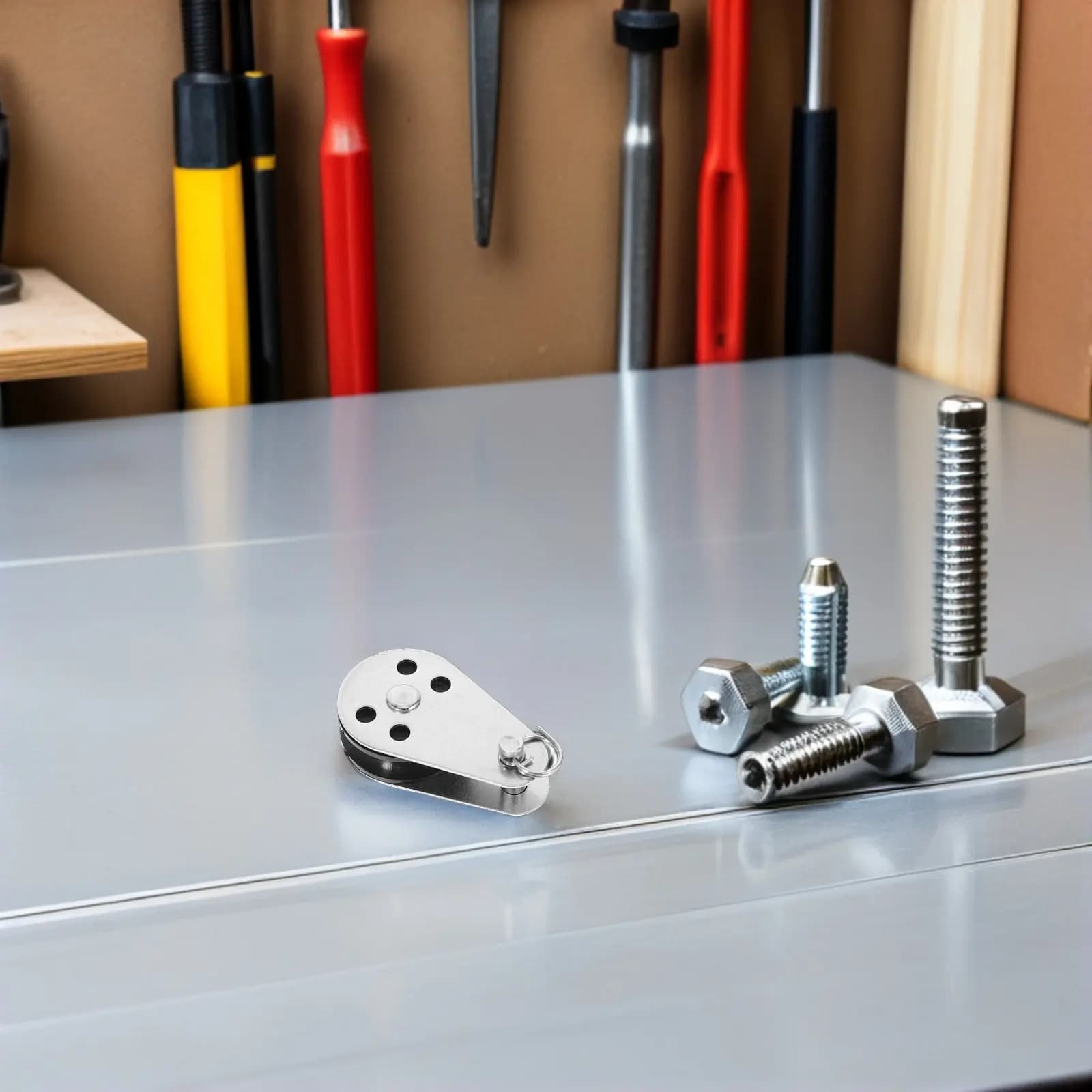 Set di 3 Pulegge Marine in Acciaio Inox, Robuste e Silenziose, per Corde di Ancoraggio di Barche a Vela, Kayak e Yacht